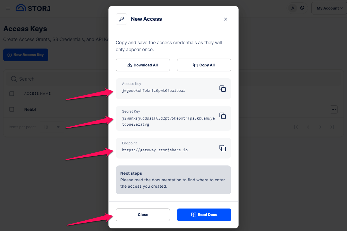 Cloudflare R2 Create API Token page bottom