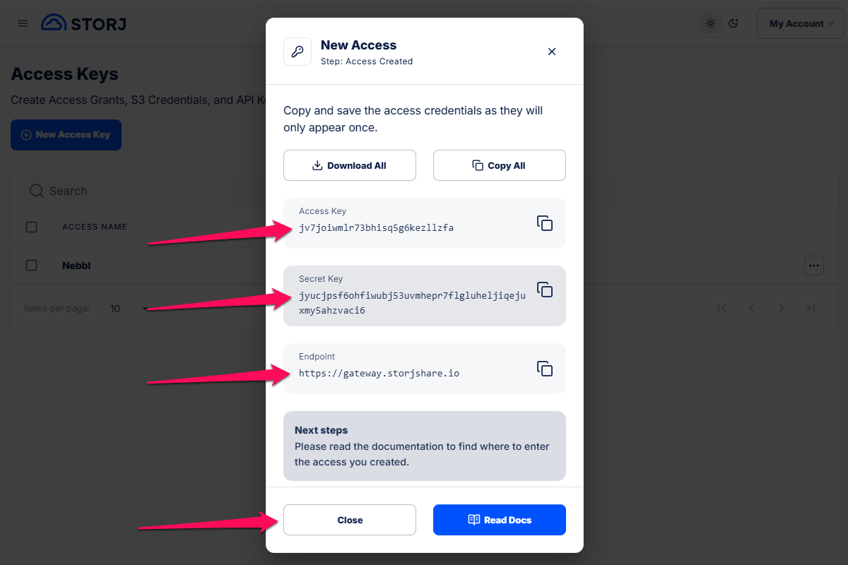 Cloudflare R2 Create API Token page bottom